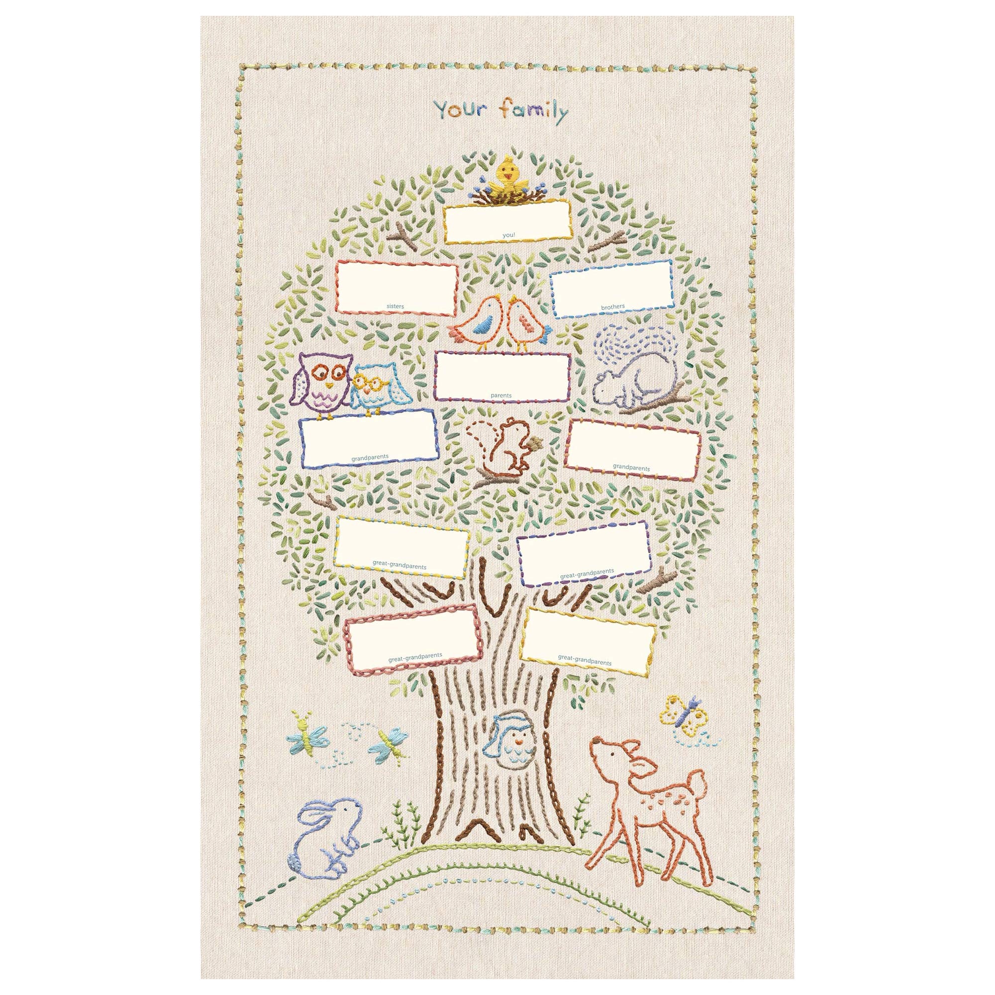 C.R. Gibson Animals 'Hello World' Baby Calendar Baby First Year Tracker, 11'' W x 18'' H