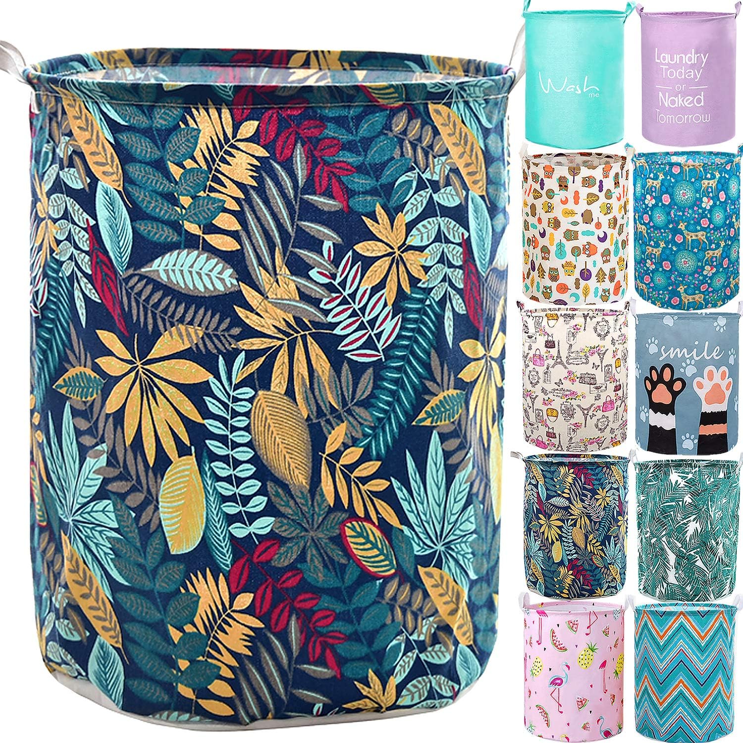 YOMFUN Collapsible Laundry Hamper for Kids Room,Boys Laundry Basket