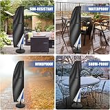 Teynewer Parasol Cover Waterproof 1-3m Cantilever with Telescopic Pole view 5