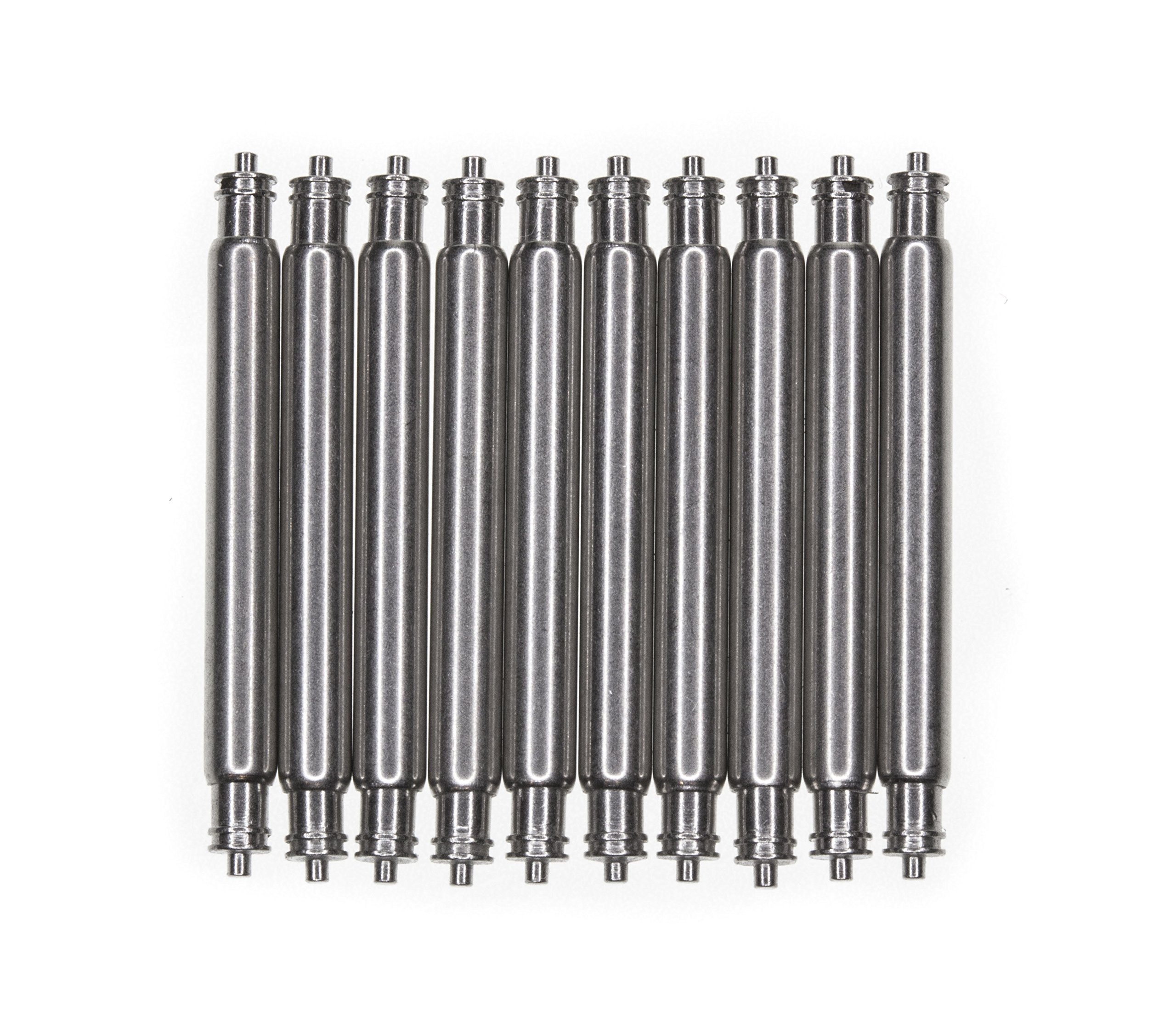 OEM Seiko 20mm Fat Spring Bars For Watches – 2.5mm Thick, 1.1mm Tip, Stainless, Non-Magnetic, 4-Pack, Japan Made