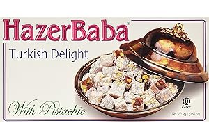 HAZERBABA Hazer Baba Turkish Delight With Pistachio, 16oz