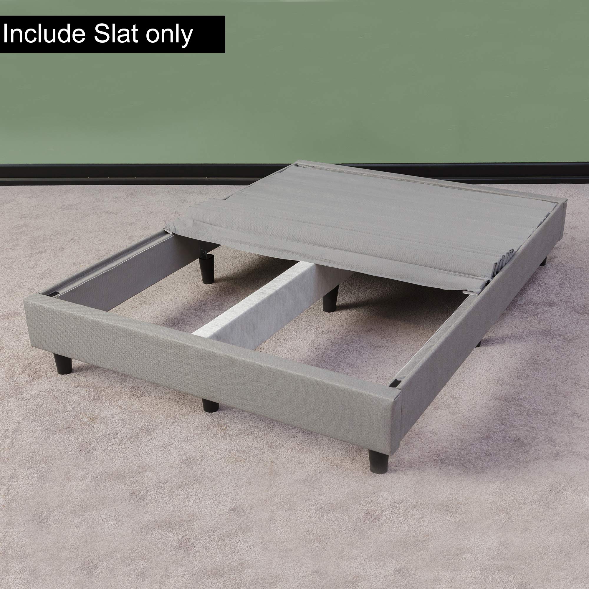 Continental Sleep, 1.5-inch Heavy Duty Mattress Support Wooden Bunkie Board / Slats with Cover, FullSize