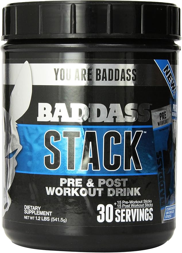 Baddass Nutrition Stack Pre and Post Workout