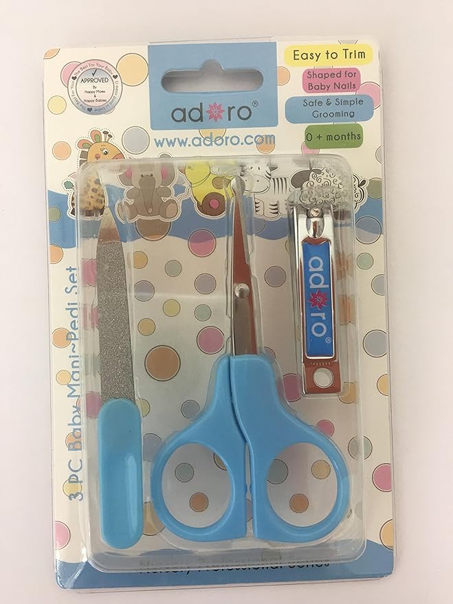 3 Pc Baby ManiPedi Set (Light Blue) Baby