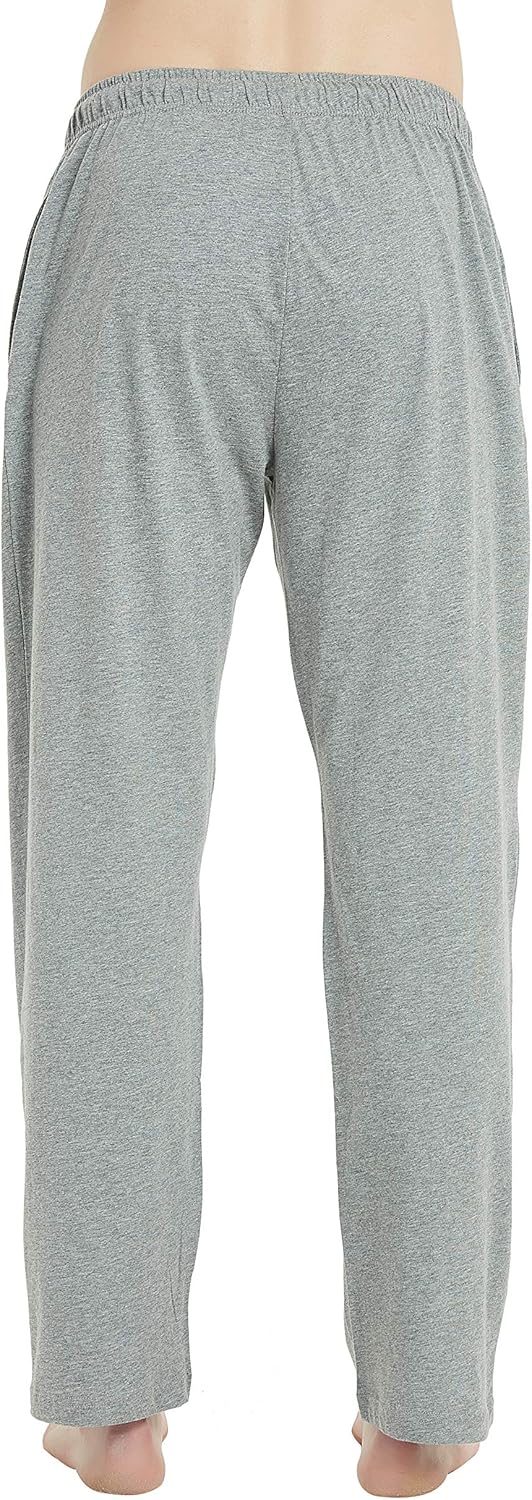 U2SKIIN Mens Cotton Pajama Pants, Lightweight Lounge Pant with Pockets Soft Sleep Pj Bottoms for Men at  Men’s Clothing store