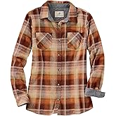 Legendary Whitetails Women’s Long Sleeve Plaid Flannel Button Up Shirt 100% Cotton