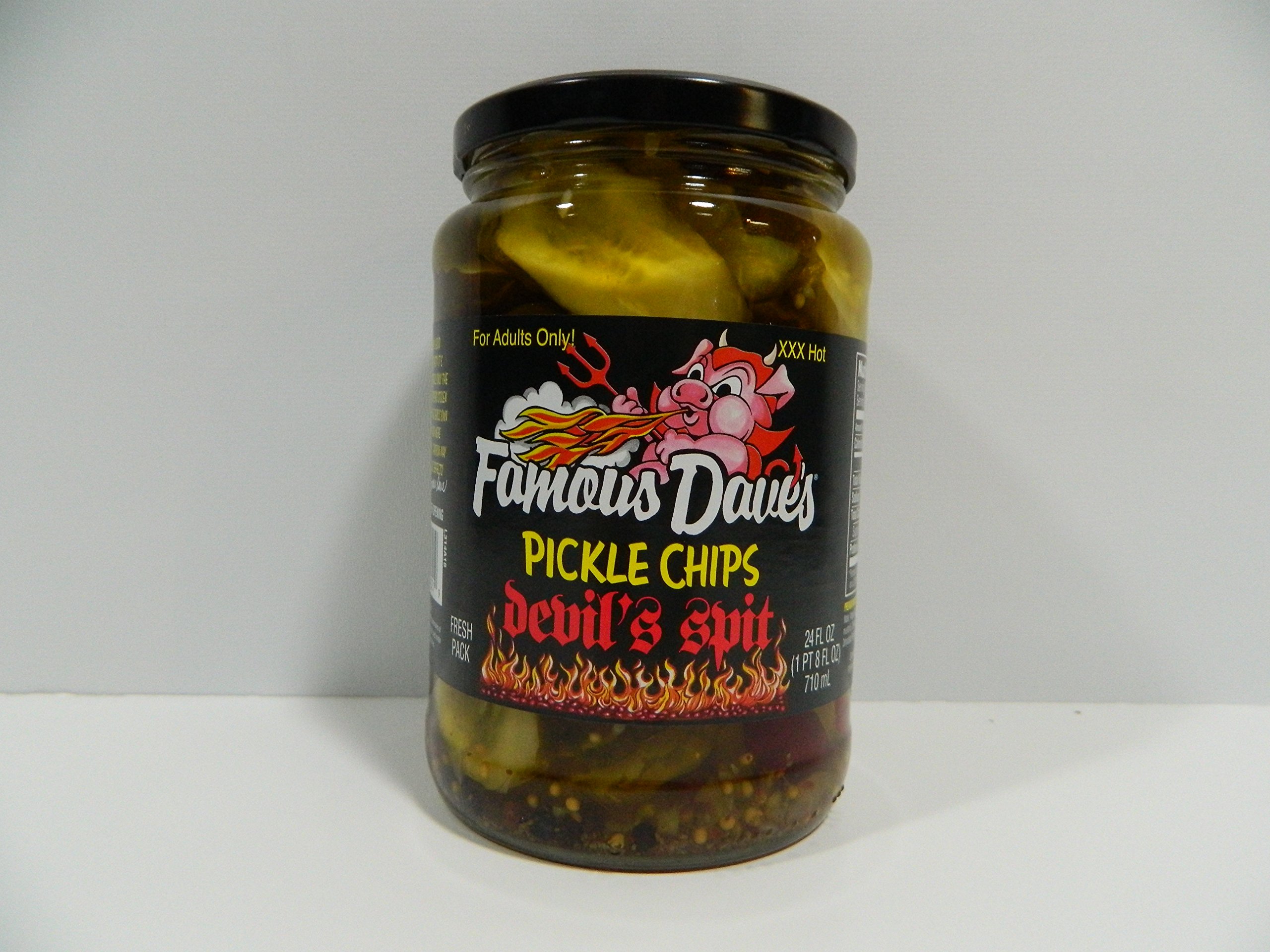 Famous Dave's Signature Spicy Pickles 24oz Glass Jar (Pack