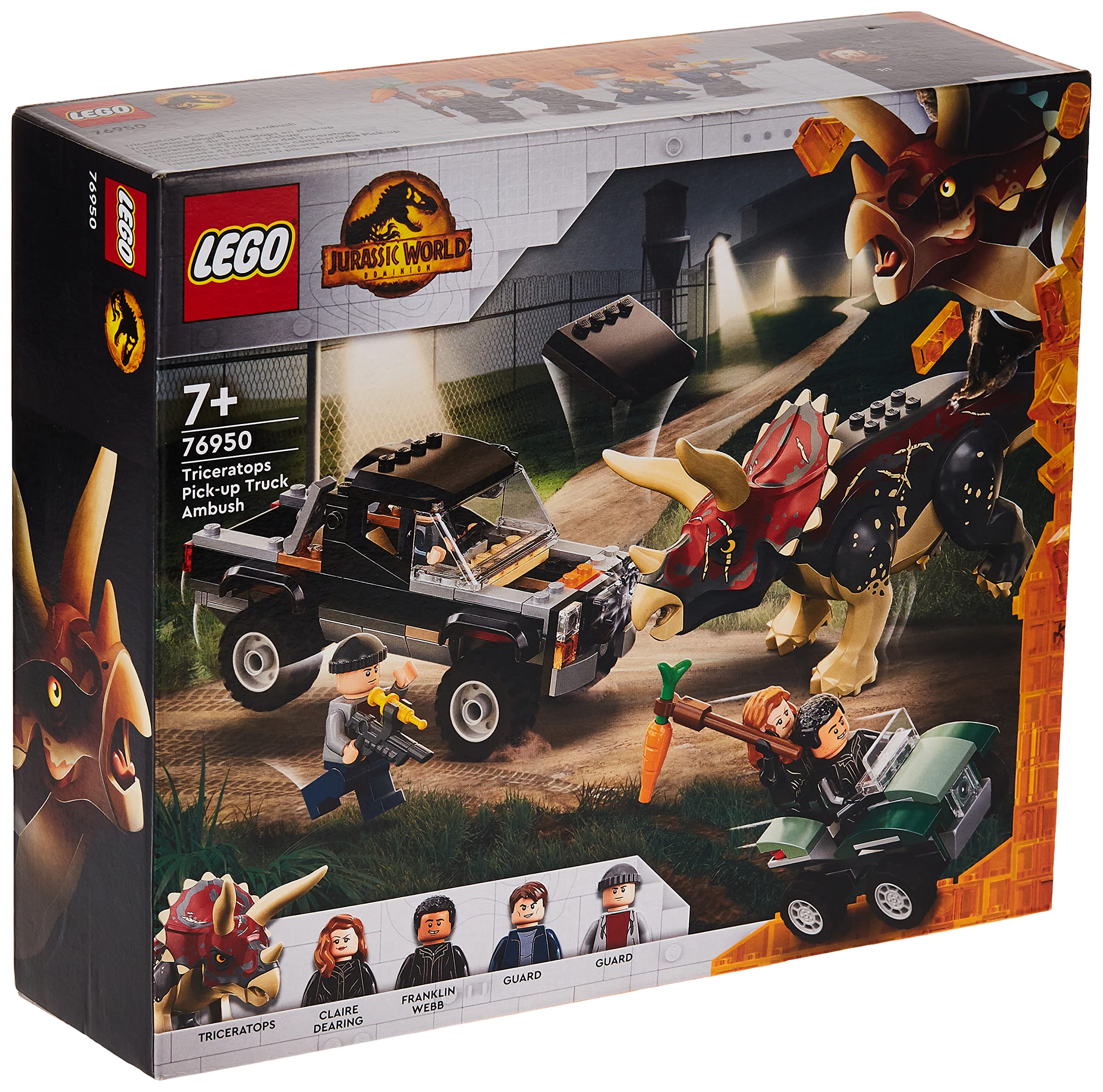 DISCO - ***2022*** (APRIL) 76950 LEGO Jurassic World Triceratops Pick-up Truck Ambush
