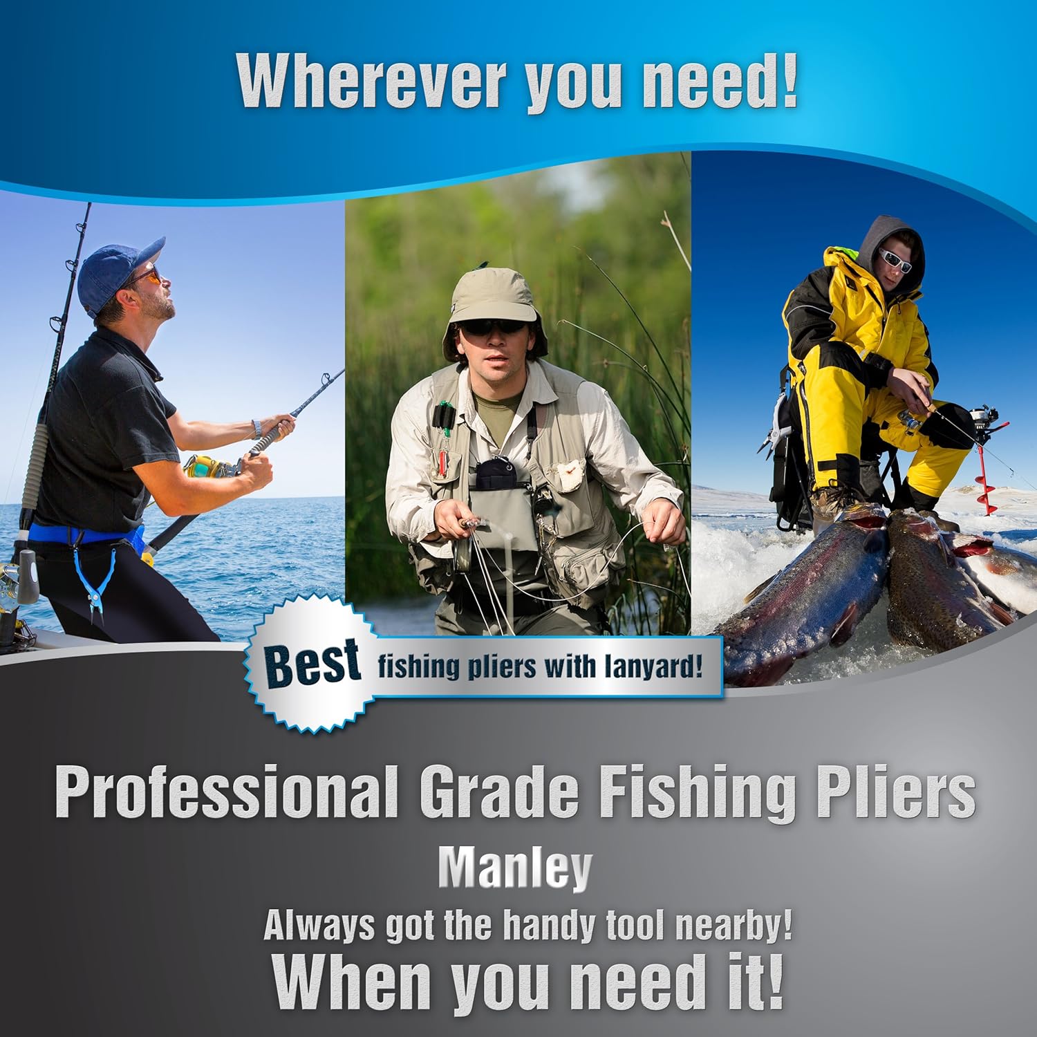 manley professional saltwater fishing pliers