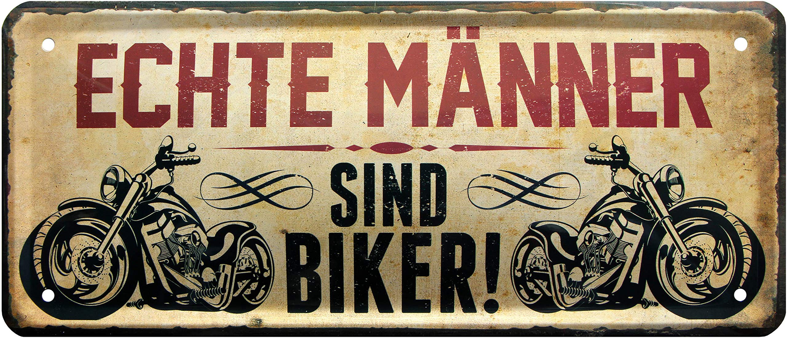 1320 Decorative Tin Sign 28 x 12 cm