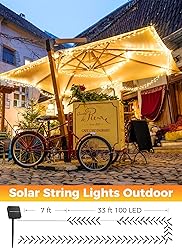 Minetom Solar String Lights Outdoor Waterproof- 40