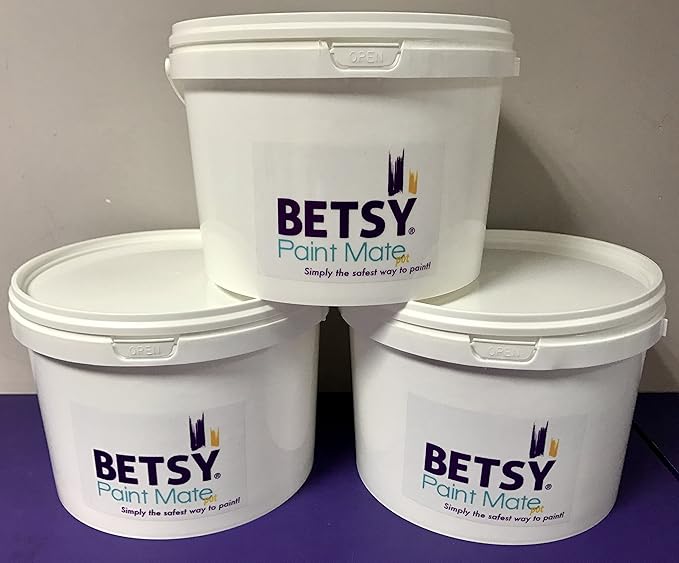 PACK OF 3 2.5 Litre Paint Containers with Lids Pack of 3 Paint