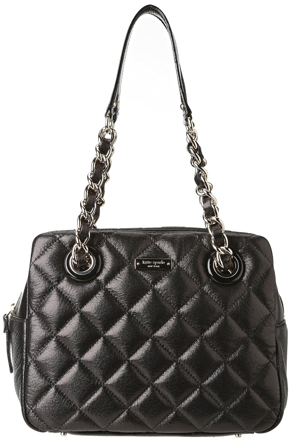 Kate Spade Gold Coast Elizabeth Satchel,Black,one size