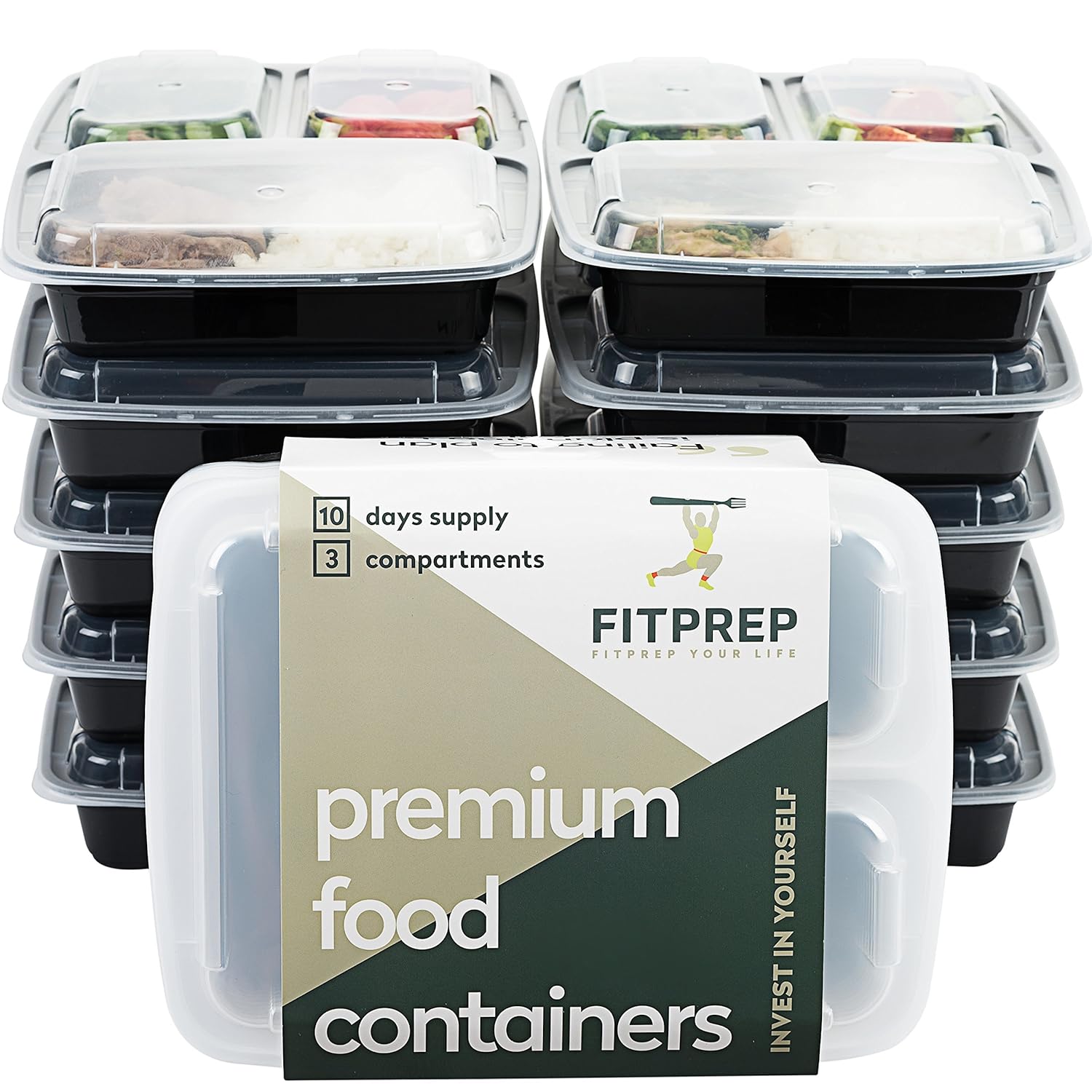 FITPREP 3-Fach Meal Prep Container