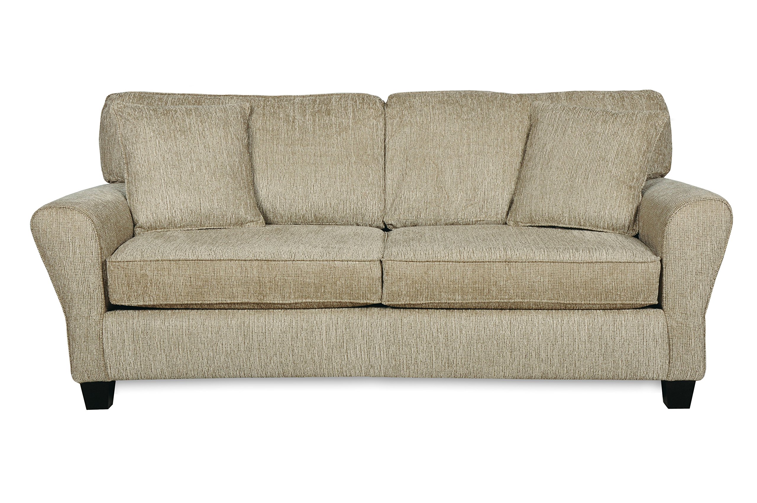 Sofab Angel II Sofa in Durable Chenille Fabric and Strong Wood Frame