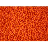 11/0 Toho Japanese Seed Beads - Blaze Orange Matte Opaque #42DF (28g Tube)