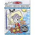 Melissa & Doug My First Paint With Water Kids' Art Pad With Paintbrush - Pirates, Space, Construction, and More