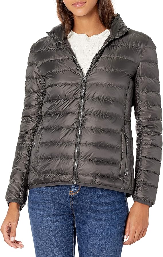TUMI Women's TUMIPAX Jacket Down Coat, Iron, Medium Amazon.co.uk Clothing