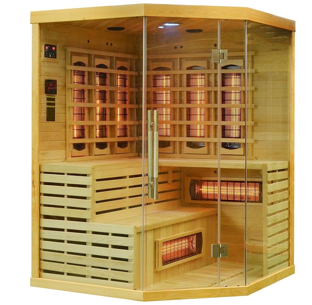 Infrarotkabine für 3 Personen für mehr Beinfreiheit