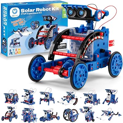 Sillbird Solar Robot Building Kit 12-in-1 190 Pieces STEM Gift for Kids