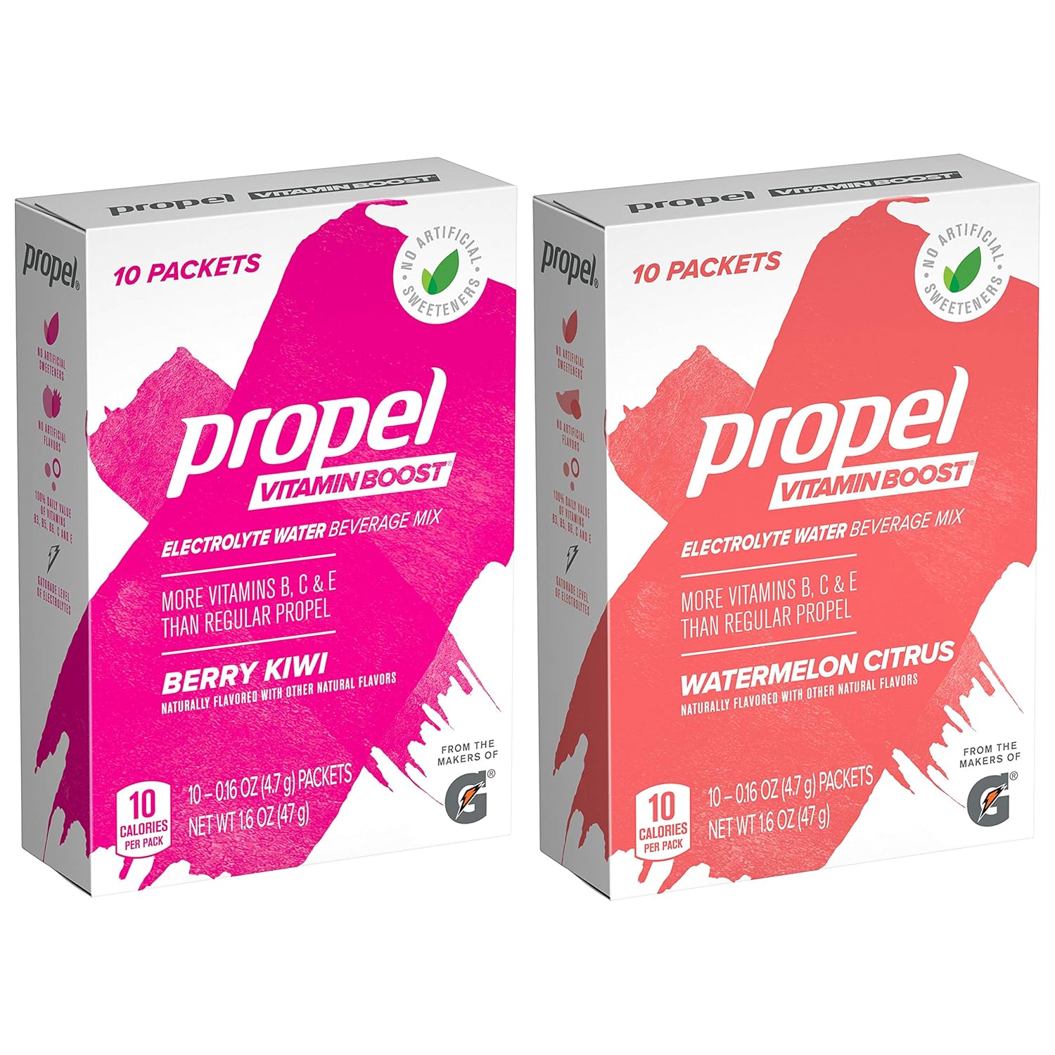 Propel Vitamin Boost Powder, 2 Flavor Variety Pack, 50 Count