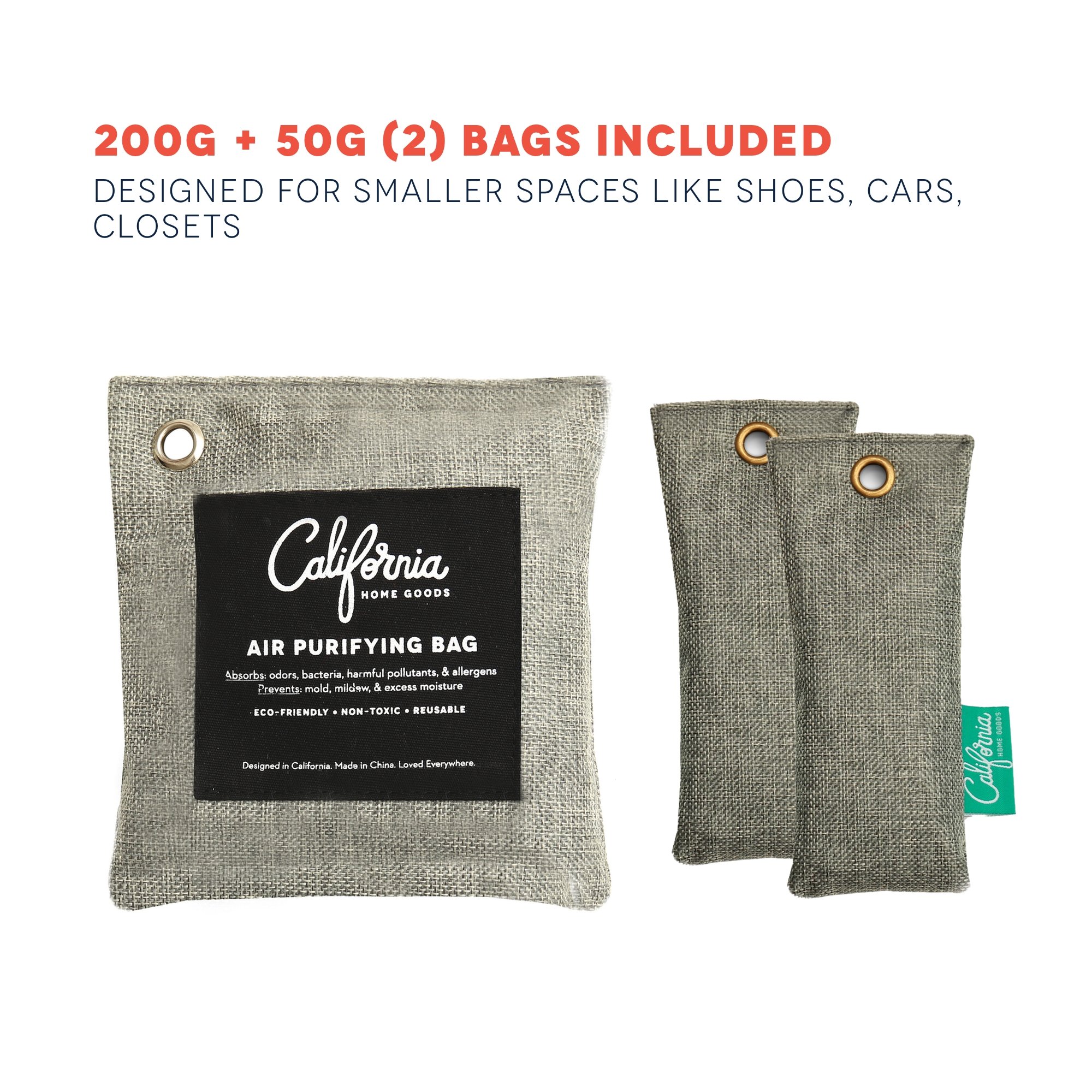 Activated Charcoal Bamboo Deodorizer, 4 Pack Odor Neutralizer, Home