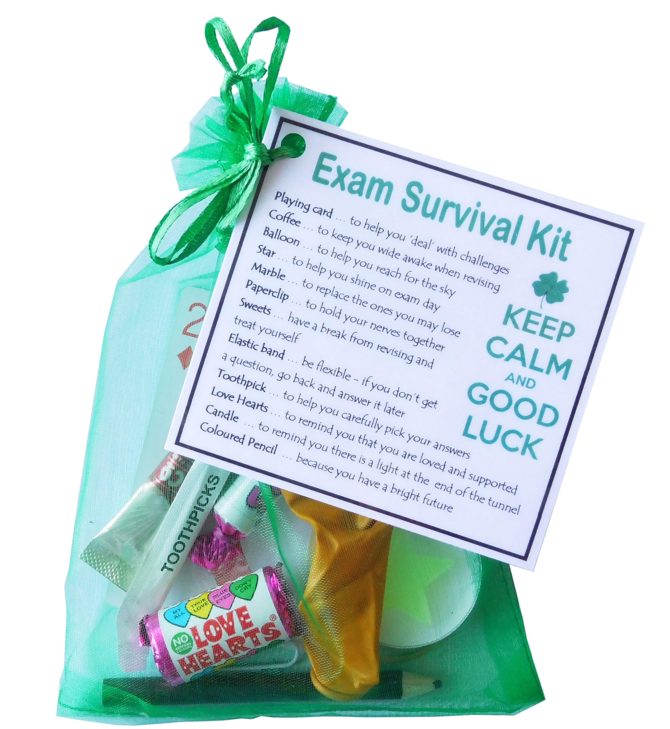 Exam Survival Kit - Great Novelty Gift for Any Exam (e.g. GCSE, A-Levels, University, Professional)
