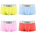 NUDUS Men's Cotton Underwear Pack of 4 Gift Box - Briefs - Trunks - Boxer Briefs