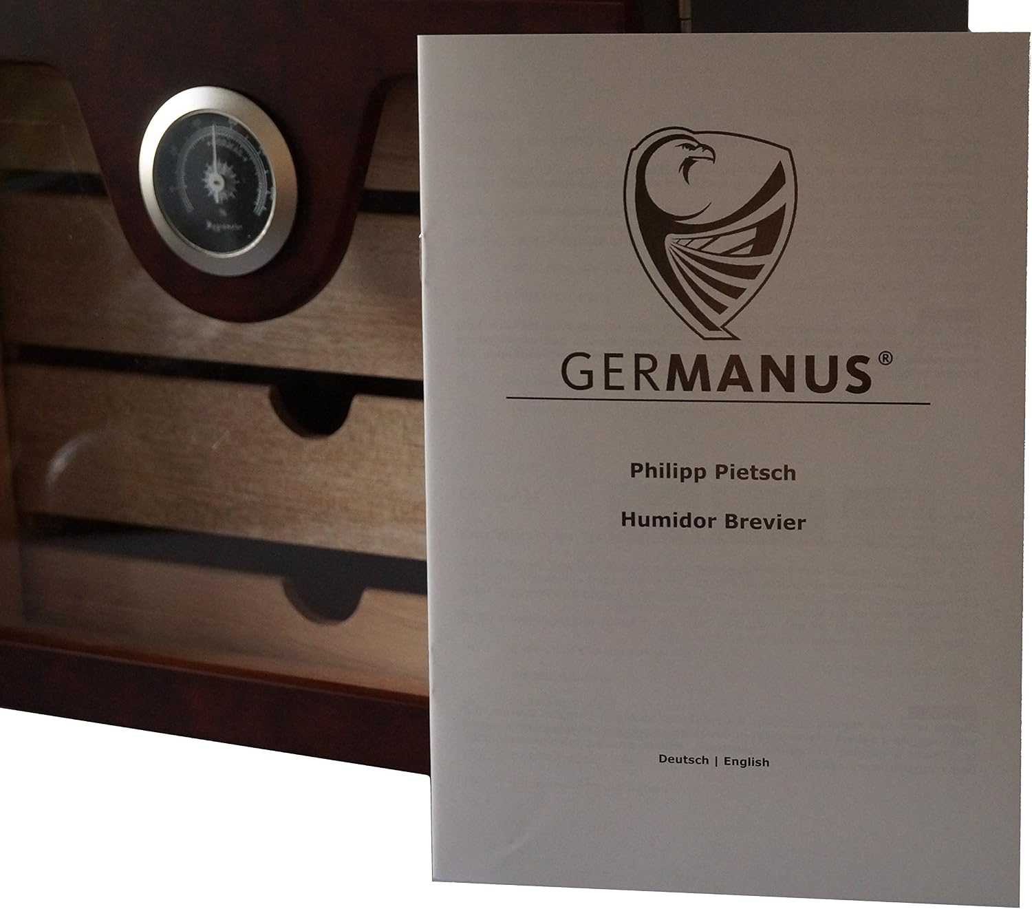 GERMANUS Cigar Humidor Cabinet Base (Brown) - Image 3