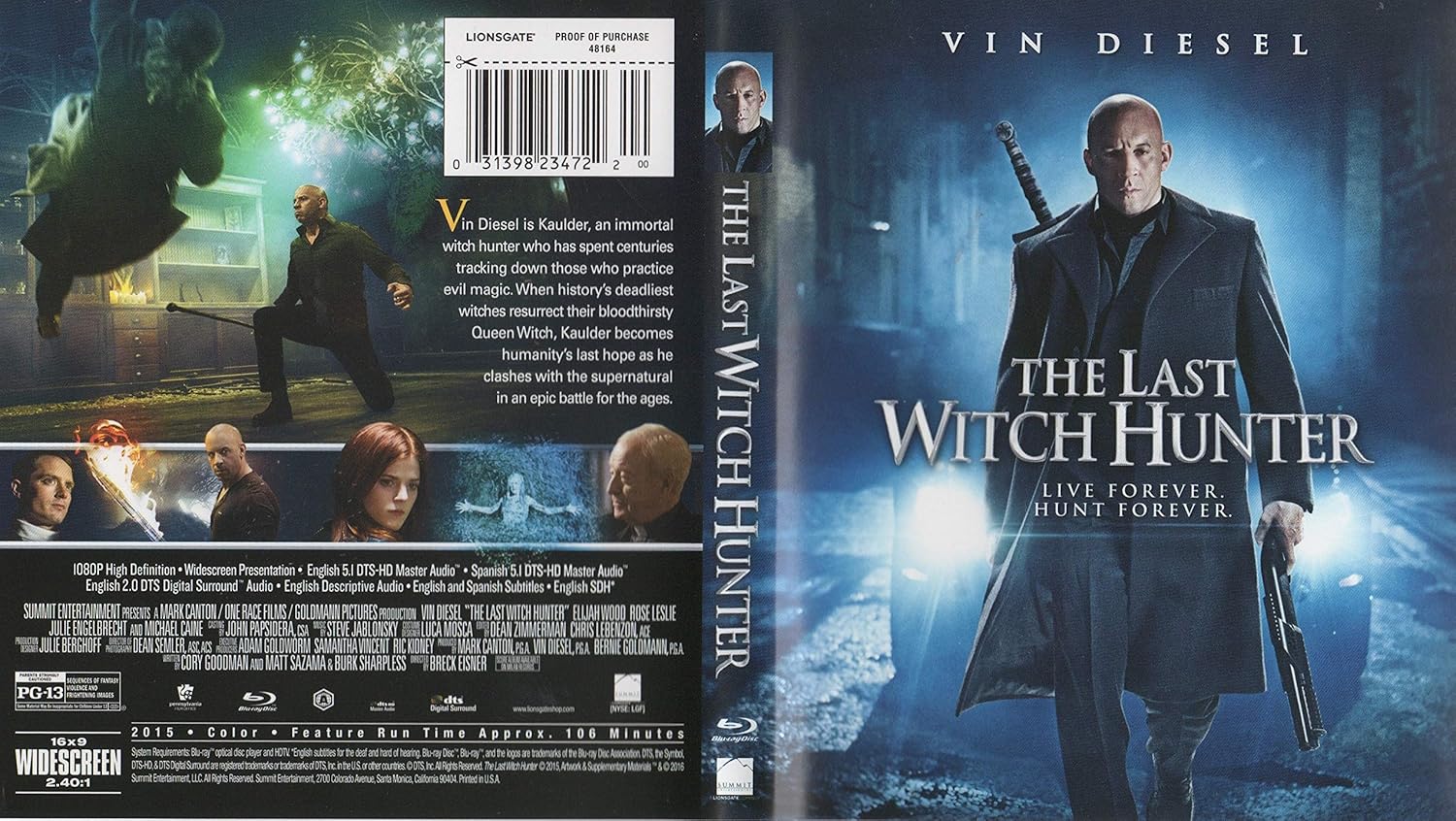 Amazon Com Last Witch Hunter Blu Ray Movies Tv