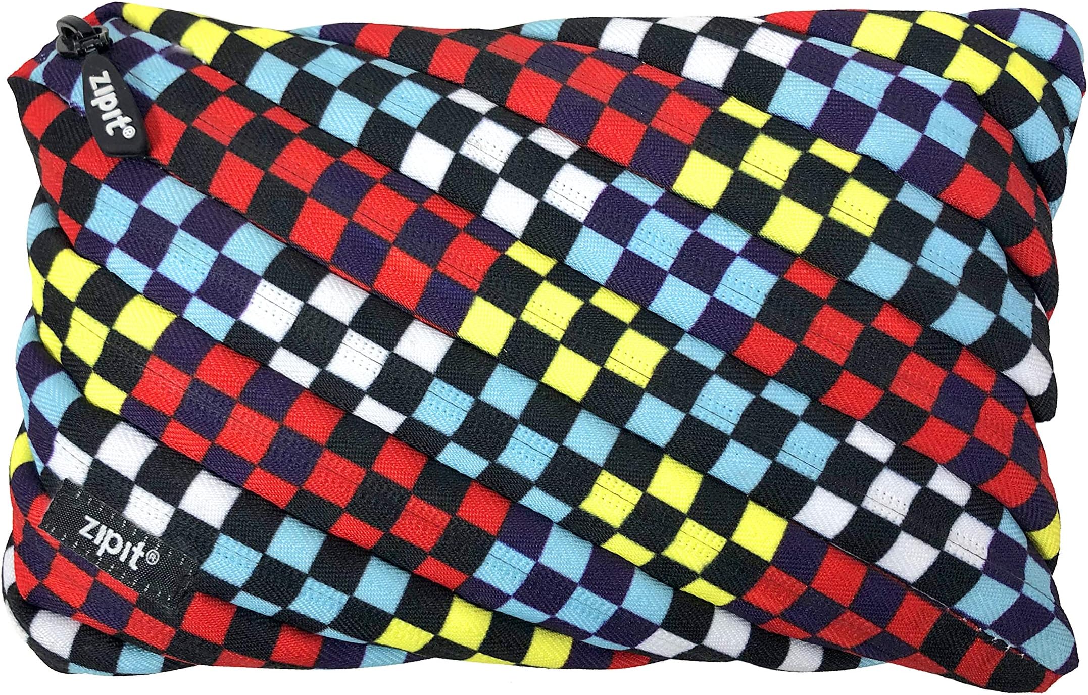ZIPIT Fresh Twister Jumbo Pencil Case, Race Flag
