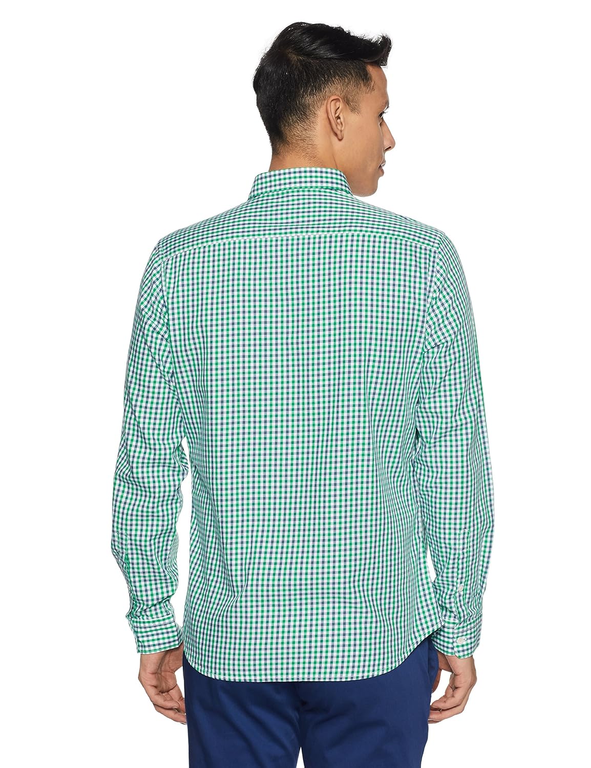 van heusen sport men's plain slim fit cotton casual shirt