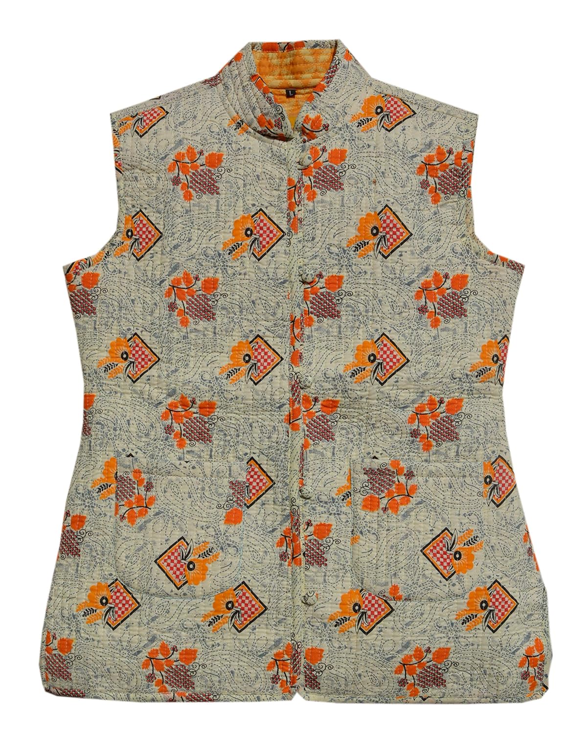 London Gramar Everva Women Jaipuri Block Print Quilted Reversible