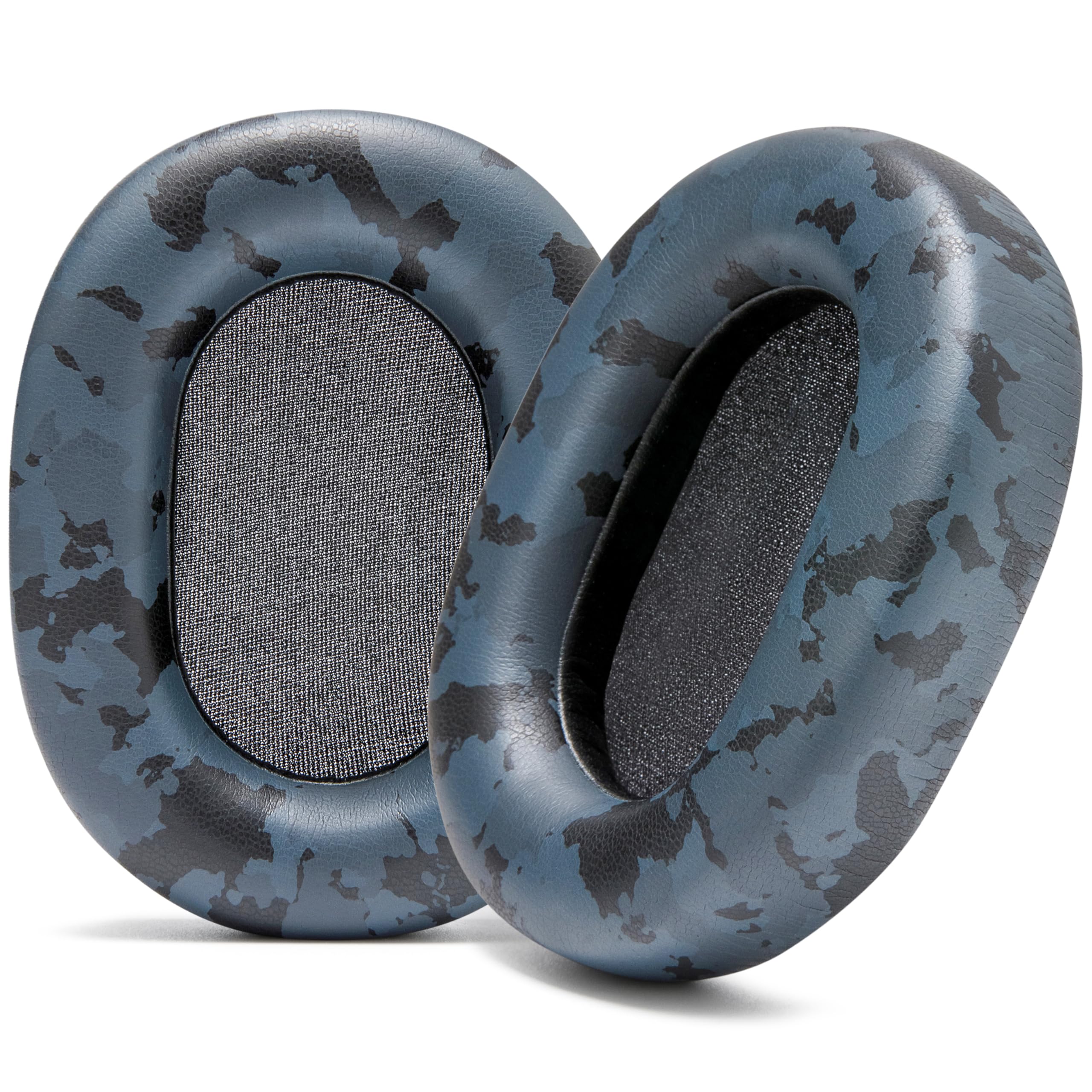 WC Wicked Cushions Extra Thick Earpads for Sony XM5 - Soft PU Leather Cushions, Luxurious Noise Isolating Memory Foam, Added Thickness | Black Camo