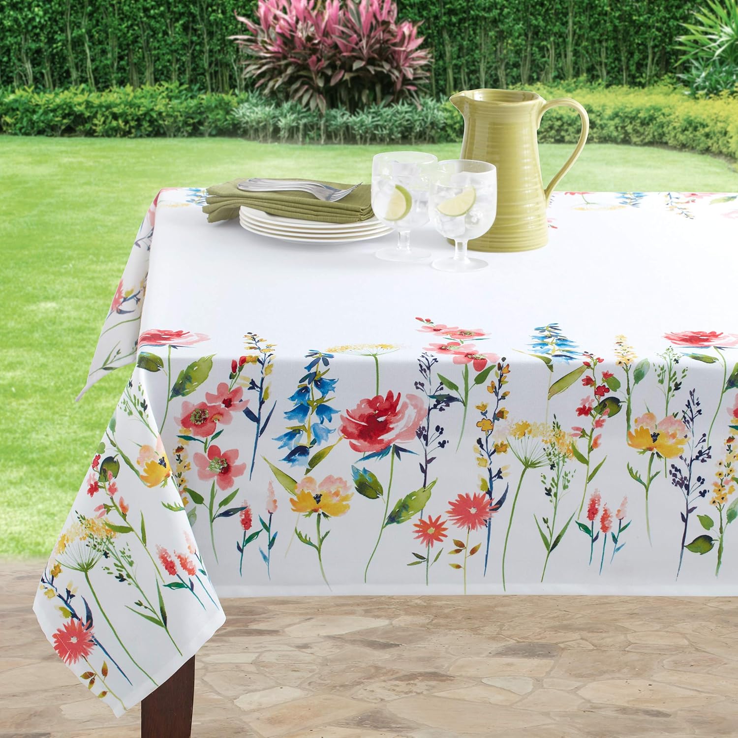 Benson Mills Indoor Outdoor Spillproof Tablecloth for