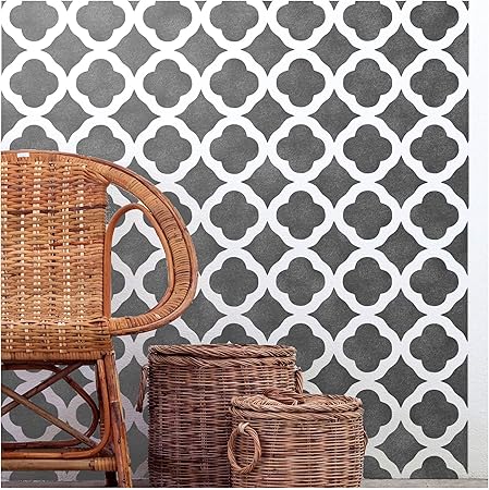 Alhambra Furniture Wall Floor Stencil For Painting Furniture