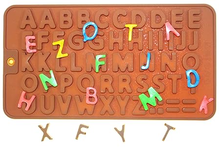 Silicona forma alfabeto Letras Letters silicona Formas de galletas ...