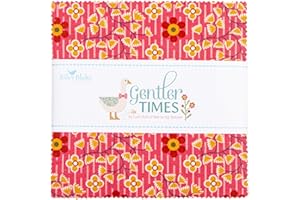 Lori Holt Gentler Times 5" Stacker 42 5-inch Squares Charm Pack Riley Blake Designs 5-16470-42