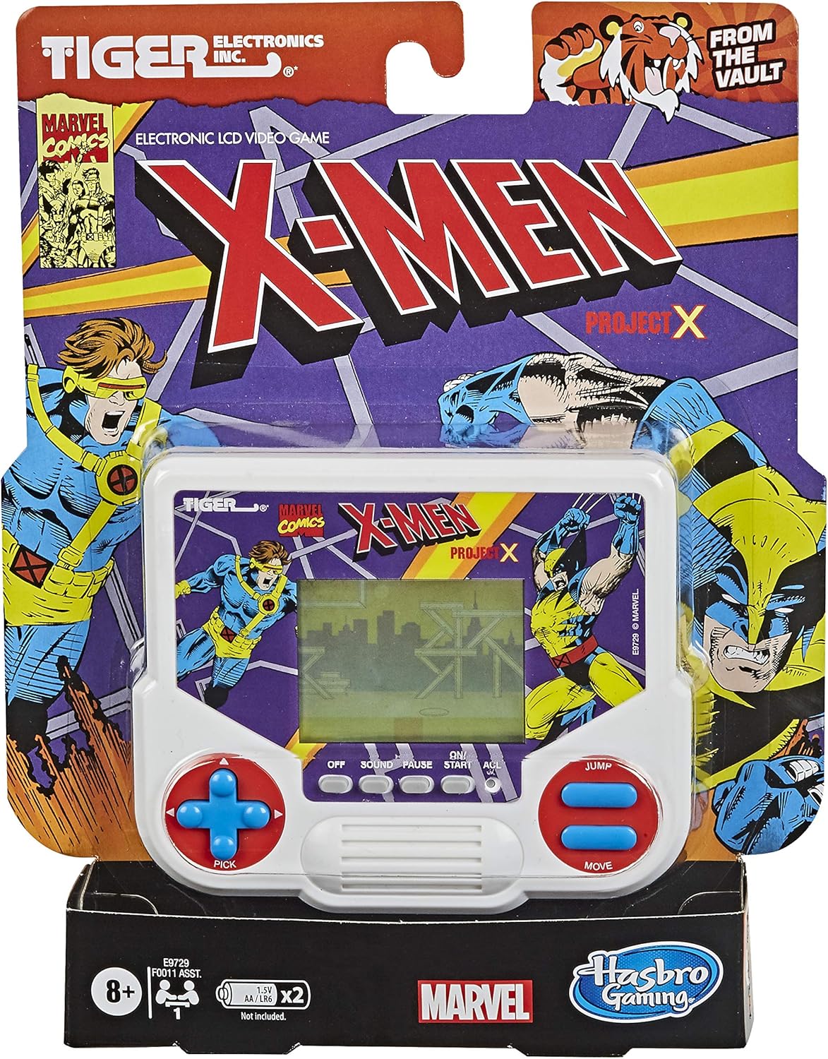 Tiger Electronics Marvel X-Men Project X Electronic LCD Video Game, Retro-Inspired 1-Player Handheld Game, Ages 8 and Up: Toys & Games
