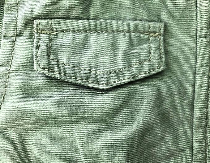 hooded canvas utility jacket for baby