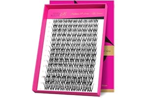 VEYESBEAUTY Lash Clusters Fluffy Individual Lash Extensions VBmuse 3D Layered Volume Eyelashes Thin & Invisible Band Wispy Faux Mink Lash Silk Bloom 3D Series Mixed Length 10-18mm