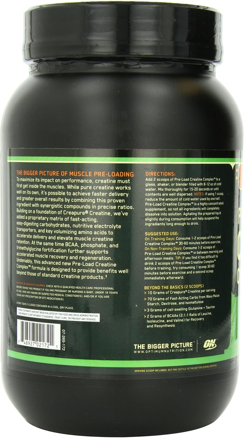 On pre-load creatine complex Orange 4lb (748927021721)