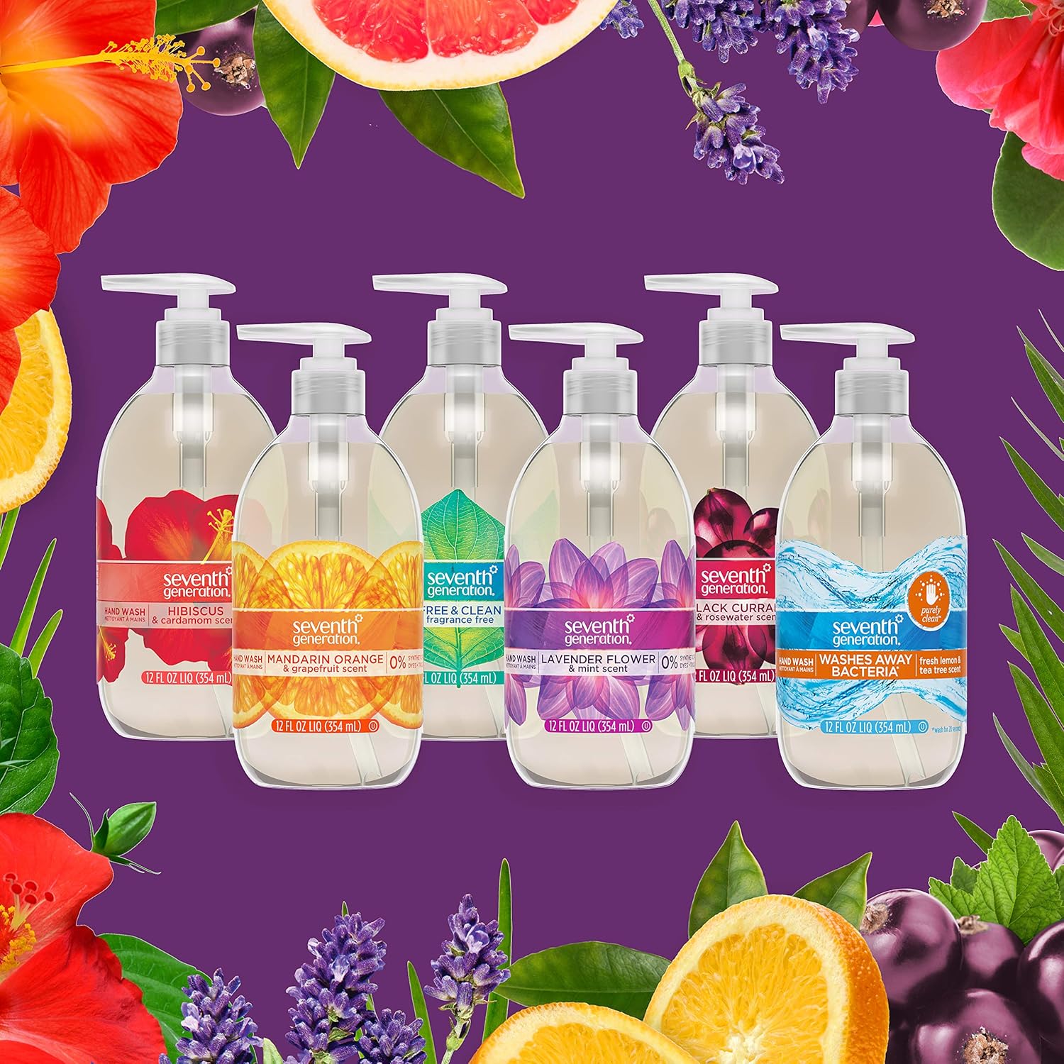 Seventh Generation Hand Wash Soap, Lavender Flower & Mint, 12 Fl Oz, (Pack of 8): Health & Personal Care