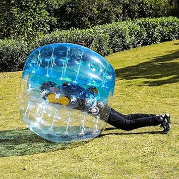 Amazon インフレータブルバンパーdia 1 5 Mバブルボールインフレータブルバンパーバブルボールchildsの 大人向け ブルー Cosway サッカーボール