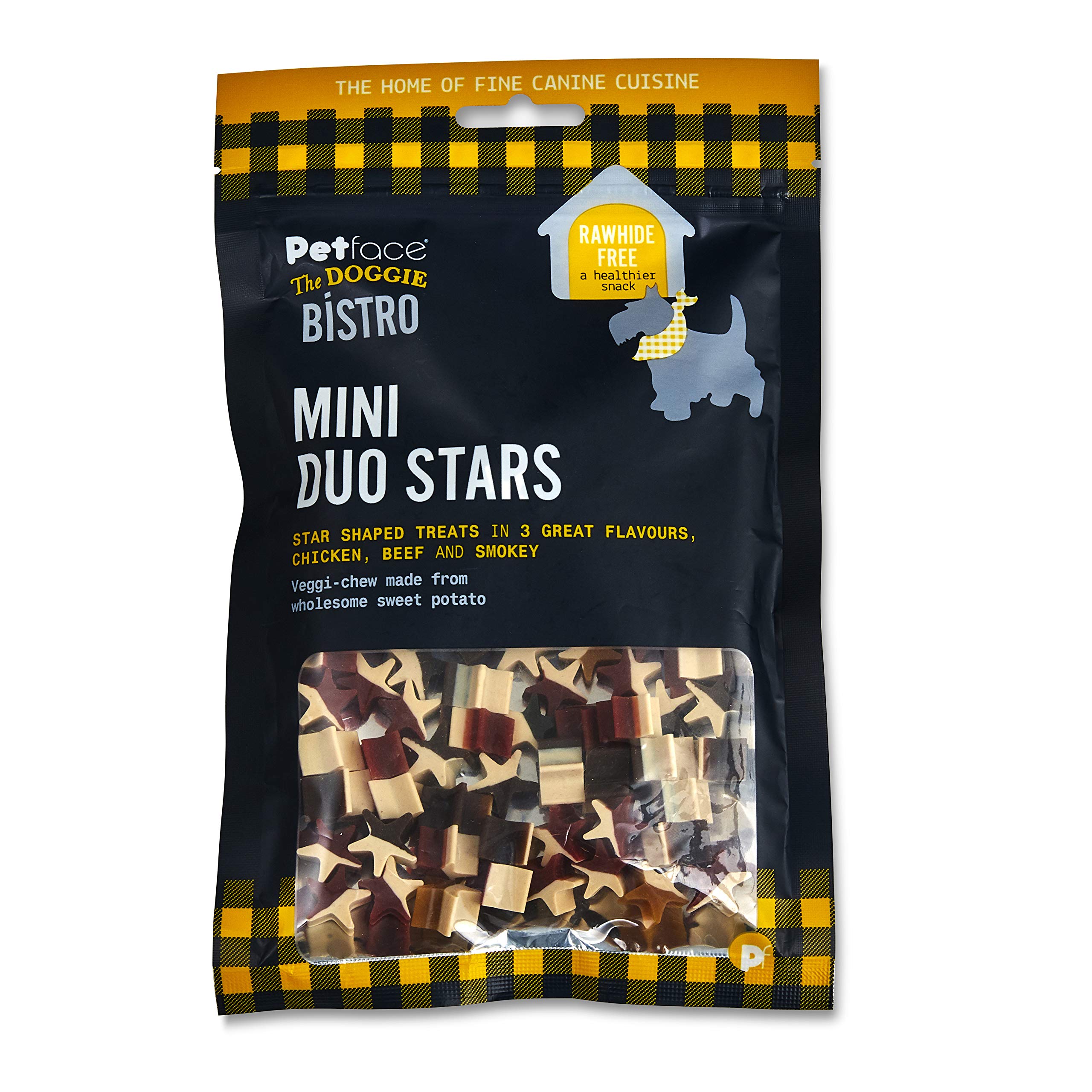 Petface The Doggie Bistro Mini Duo Stars Treats for Dogs, 125g