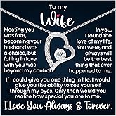 Faiaza Wife Necklace for Her|soulmate Anniversary or Birthday Gift From Husband| Mother's Day or Valentine's Day Pendant Jewelry for Hot Doe