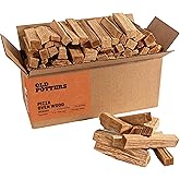 Old Potters Kiln Dried Mini Pizza Oven Cooking Logs~ 6 Inch Wood Logs for Grills and Smokers, Solo Stove Mesa XL Hickory~ 12 lbs, (790 Cubic Inches)
