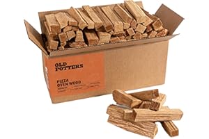 Old Potters Kiln Dried Mini Pizza Oven Cooking Logs~ 6 Inch Wood Logs for Grills and Smokers, Solo Stove Mesa XL Hickory~ 12 lbs, (790 Cubic Inches)