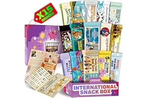 TURKISH MUNCHIES BY MUEKZOIN International Snack Box, Unique Experience with Universal Exotic Candies and Treats from around the World, Gift-Ready Foreign Foods in Packages Inspired by European, Japanese and Korean Cultures