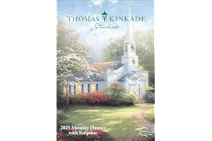 Thomas Kinkade Studios 12-Month 2025 Monthly Pocket Planner Calendar with Script
